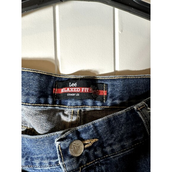 Lee Jeans Mens Relaxed Fit Straight Leg 42x30 Medium Wash - Picture 13 of 15